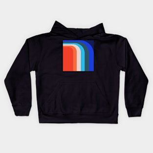 retro seventies abstract design Kids Hoodie